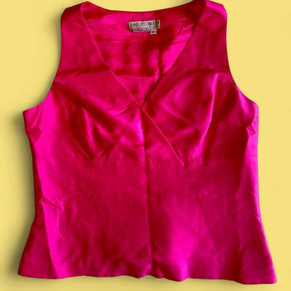 Maggy london petite pink silk
